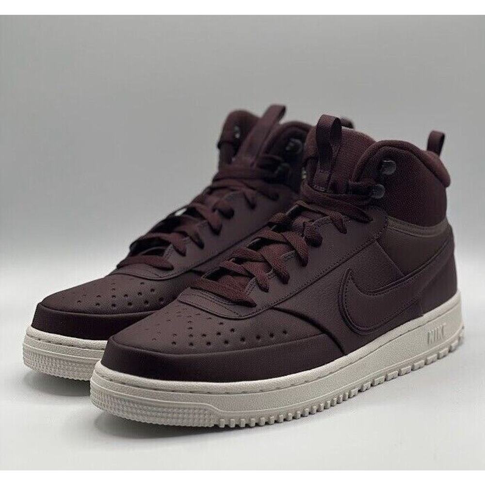 NIKE Court Vision Mid WNTR Burgundy Crush NIB